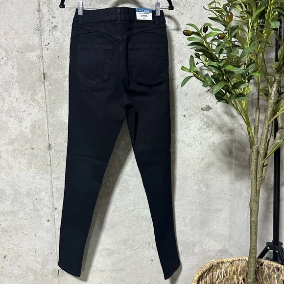 NEW!! ASOS New Look Jenna lift & shape tall skinny black crop jeans - Picture 7 of 9